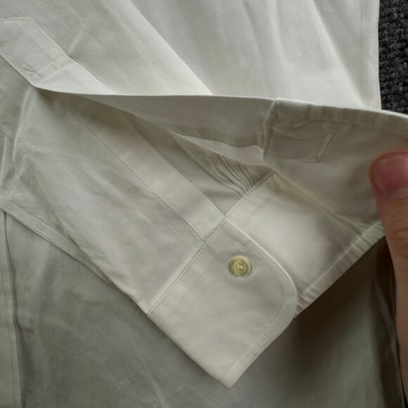 Brooks Brothers Men Non Iron Button Up Shirt Long Sleeve 15.5 34 Slim Fit White - Picture 10 of 16